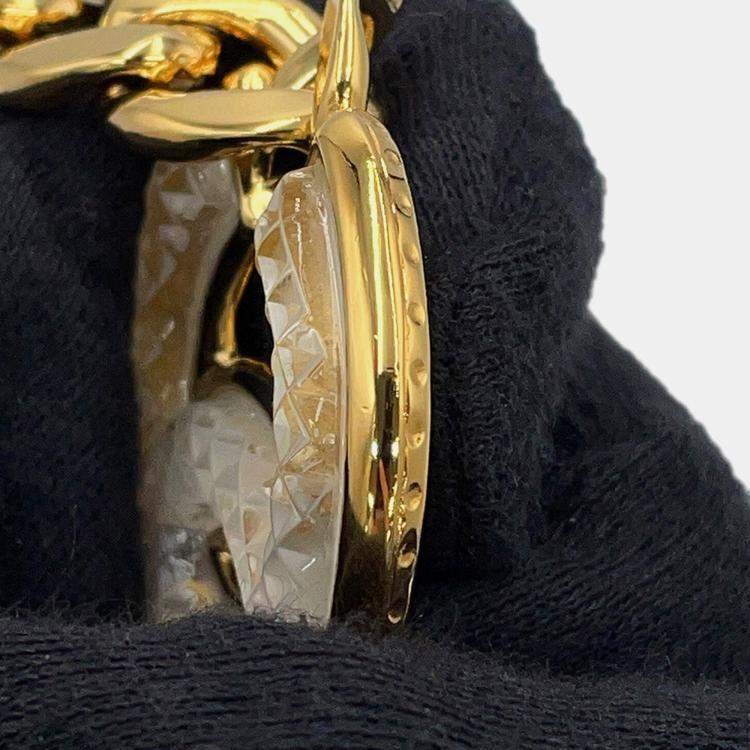 Pre Owned Chanel Cc Logo Chainbelt Gold Metal