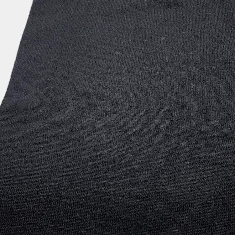 Pre Owned Chanel Cc Logo Large Scarf Black/White/Pink  