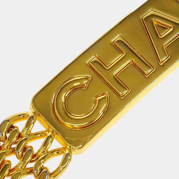 Pre Owned Chanel Chain Belt Gold Small