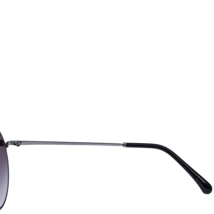 مملوكة مسبقًا Chanel Black Gradient 4234-H Pearl Round Sunglasses