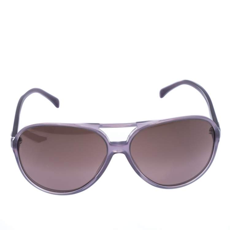 Chanel Dark Grey Gradient 5206 Aviator Sunglasses Chanel