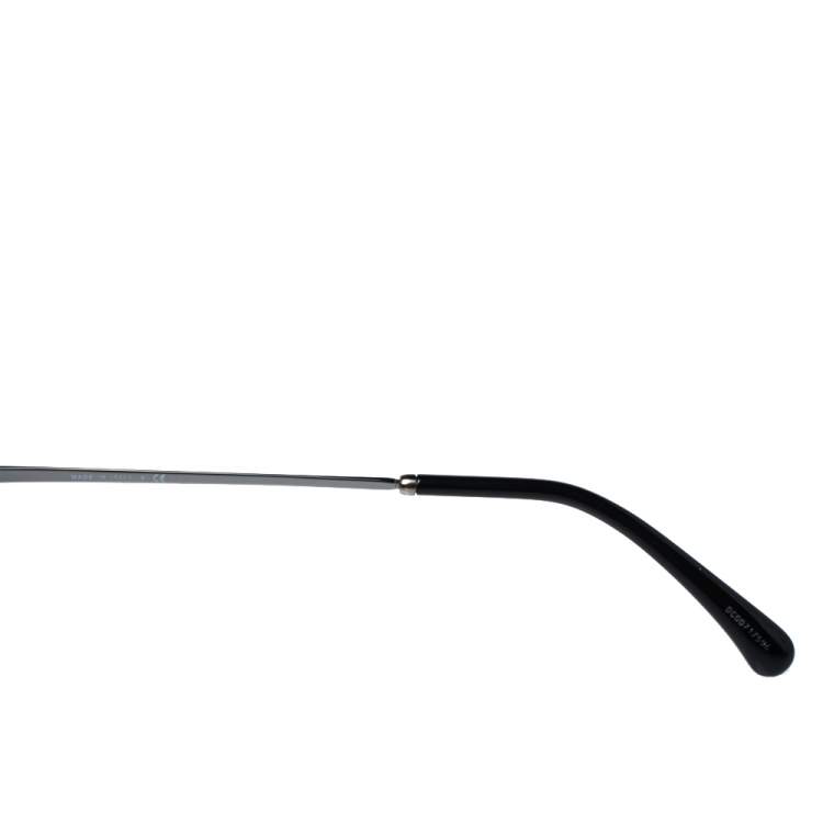 Pre Owned Chanel Pearl Embellished/Grey Gradient 4234H Round Sunglasses