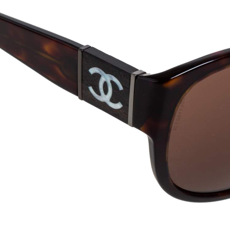 مملوكة مسبقًا Chanel Dark Havana/ Brown 5197-H Sunglasses