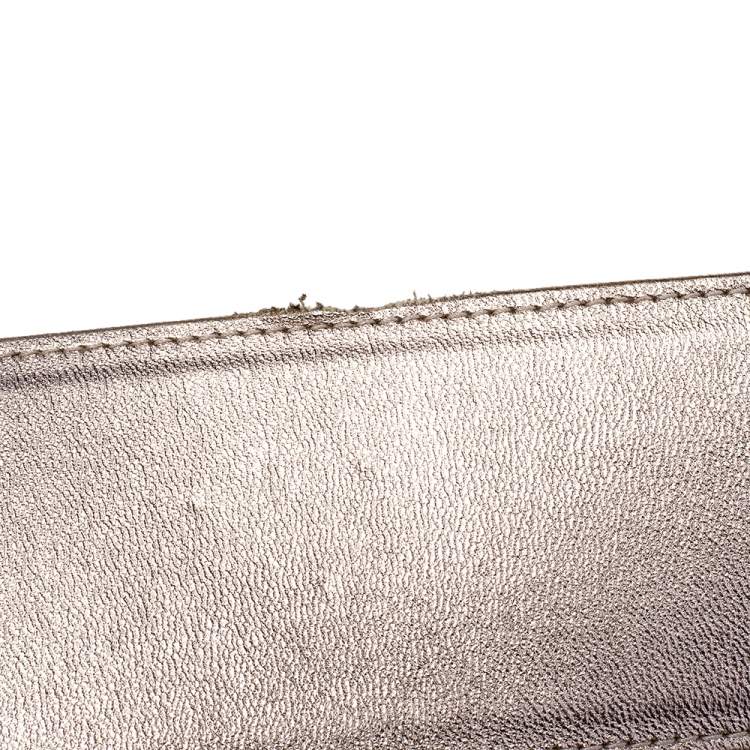 Pre Owned Chanel Gold Leather CC Waist Belt 85CM