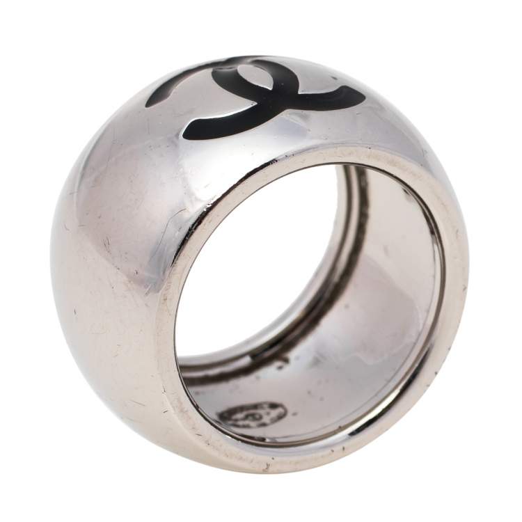 Authentic Chanel Silver Ring (Preowned)