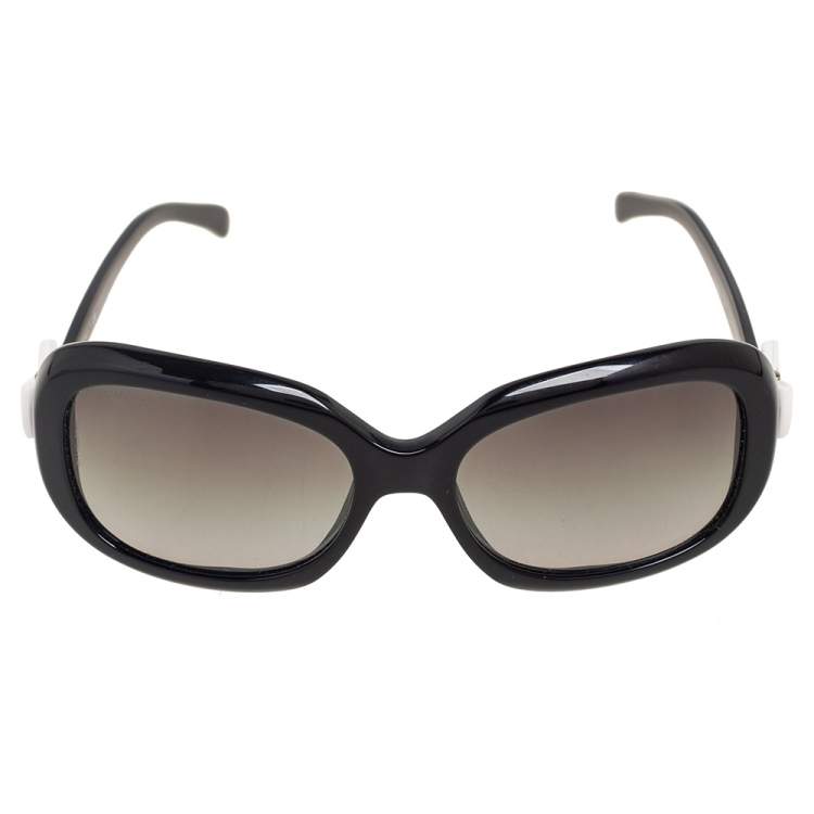 Chanel Black/ Grey Gradient 5170 Bow Rectangle Sunglasses Chanel | TLC