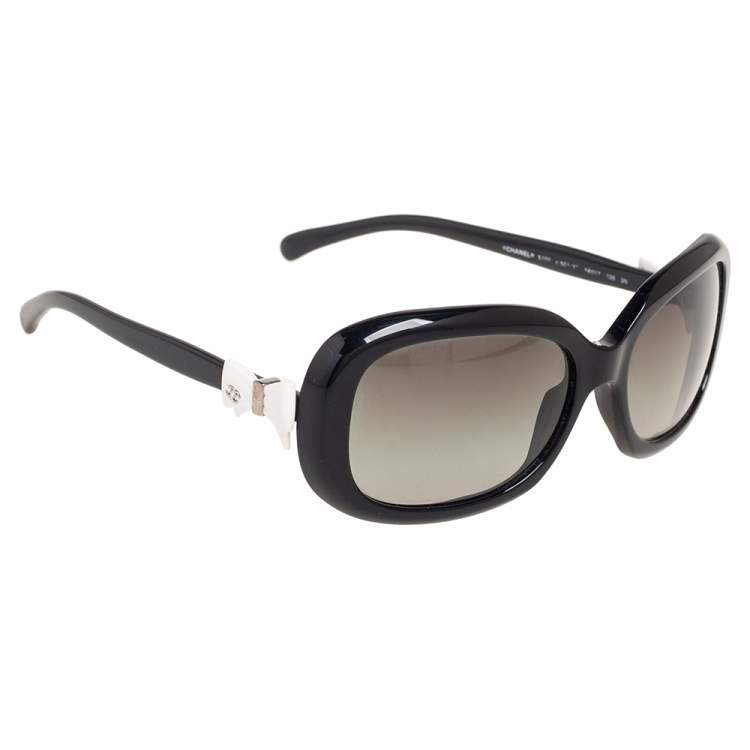 Chanel Black/ Grey Gradient 5170 Bow Rectangle Sunglasses Chanel | The  Luxury Closet
