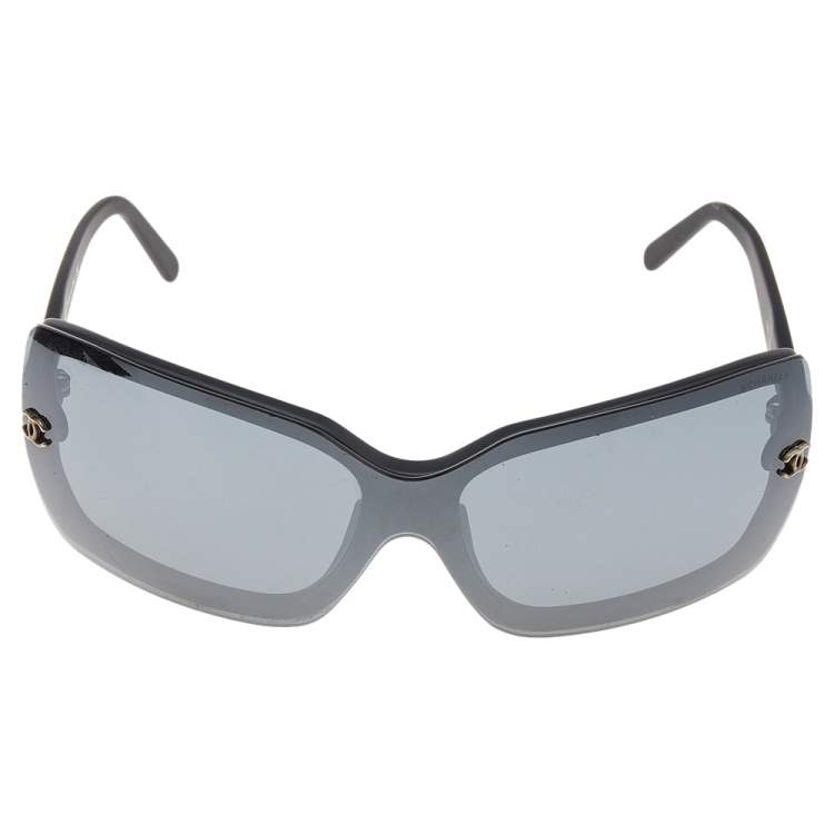 Chanel Black/Grey 5065 Rectangle Sunglasses Chanel