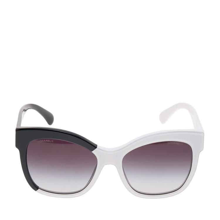 Chanel Monochrome/ Grey Gradient 9081 Oversized Sunglasses Chanel