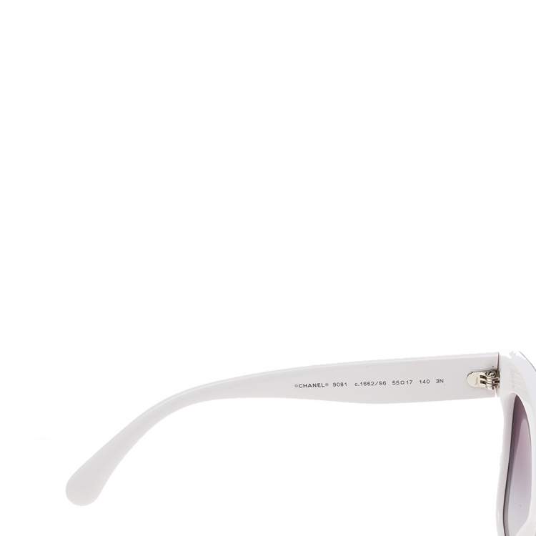 Pre Owned Chanel Monochrome/ Grey Gradient 9081 Oversized Sunglasses