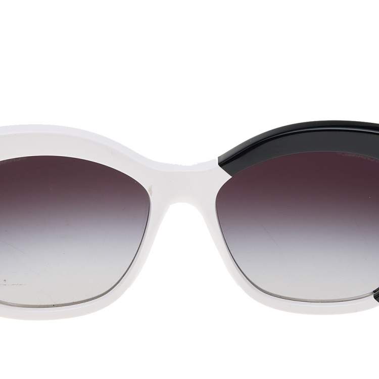 Pre Owned Chanel Monochrome/ Grey Gradient 9081 Oversized Sunglasses