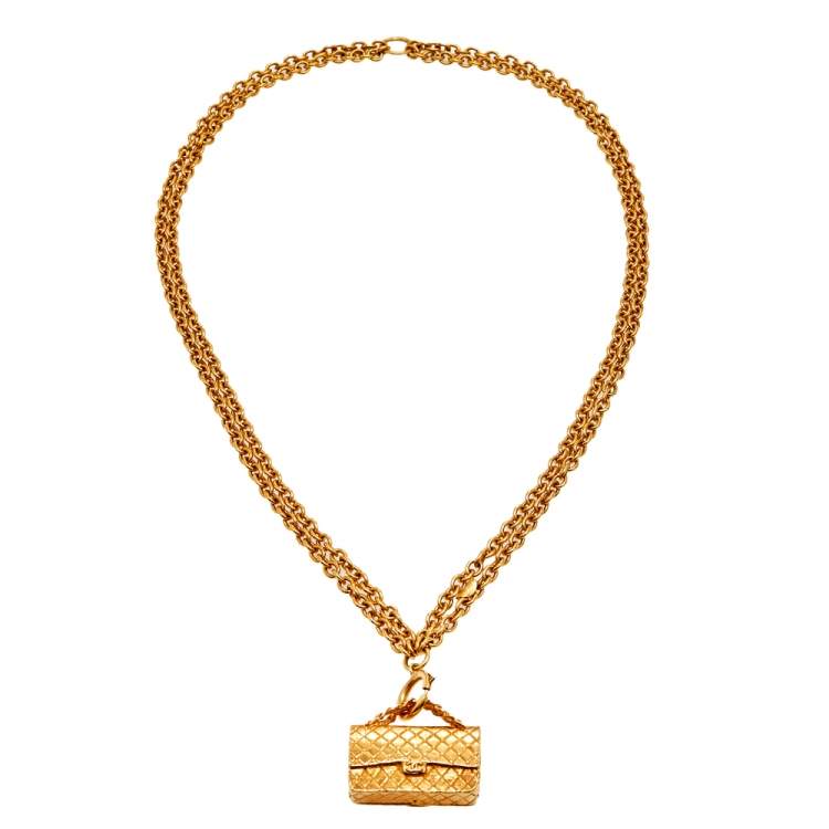 gold chain chanel bag vintage