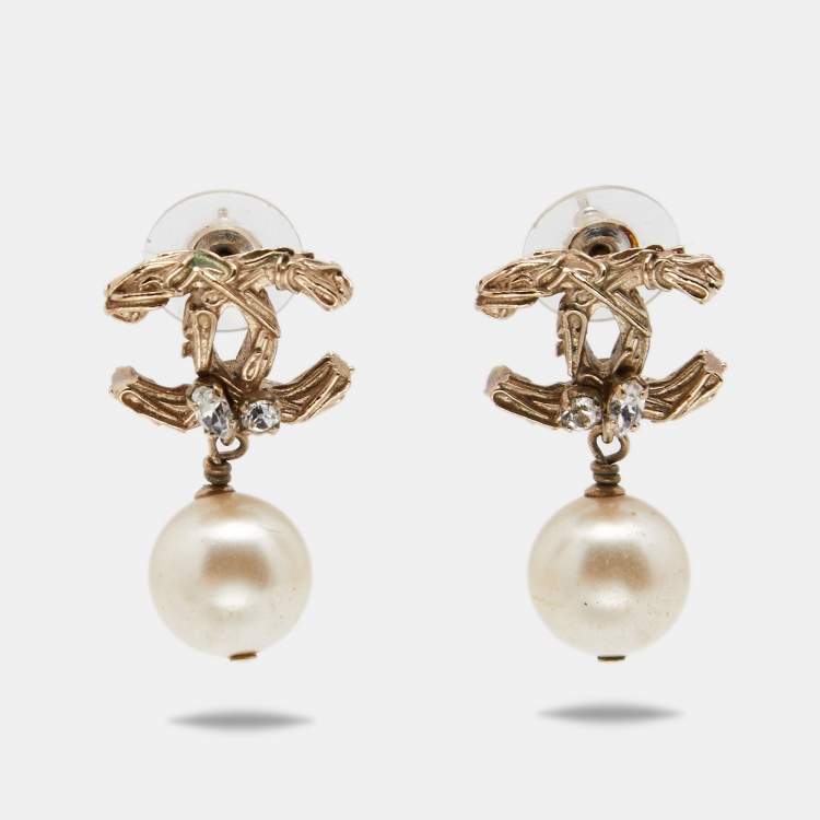 Chanel silver cocomark pearl - Gem