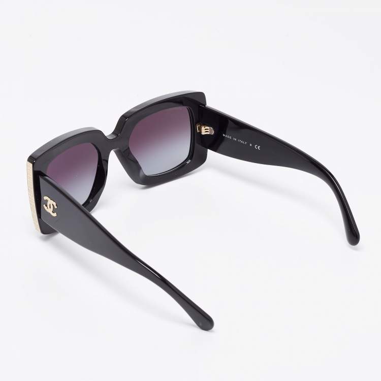 Chanel Black 5435 Square Sunglasses Chanel | TLC