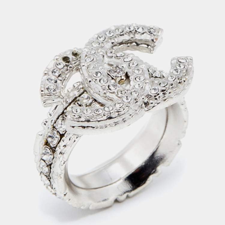 CHANEL White Gold and Diamond Camélia Ring  Harrods UK