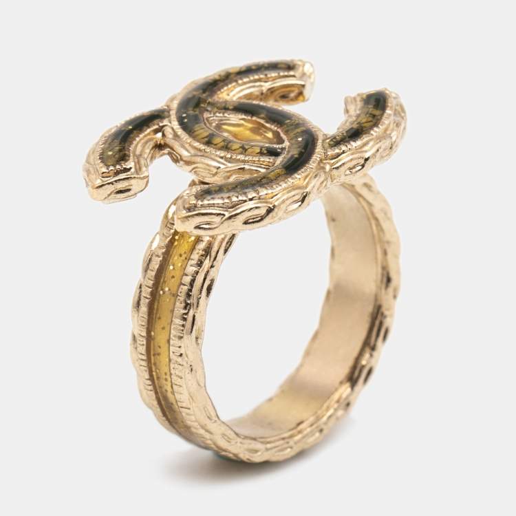 Chanel on sale enamel ring