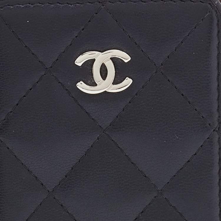 Pre Owned Chanel Black Quilted Leather CC iPhone4/5 Case 