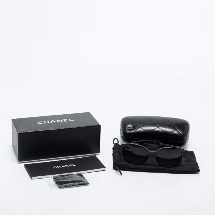 Pre Owned Chanel Black 5278 Butterfly Sunglasses