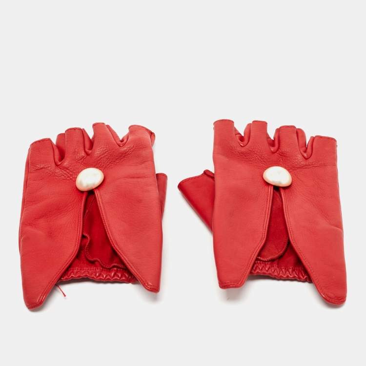 chanel fingerless gloves