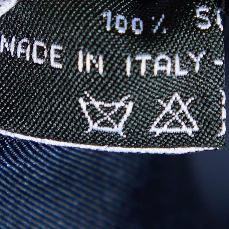 Pre Owned Chanel Black Departures Board Printed Silk Square Scarf