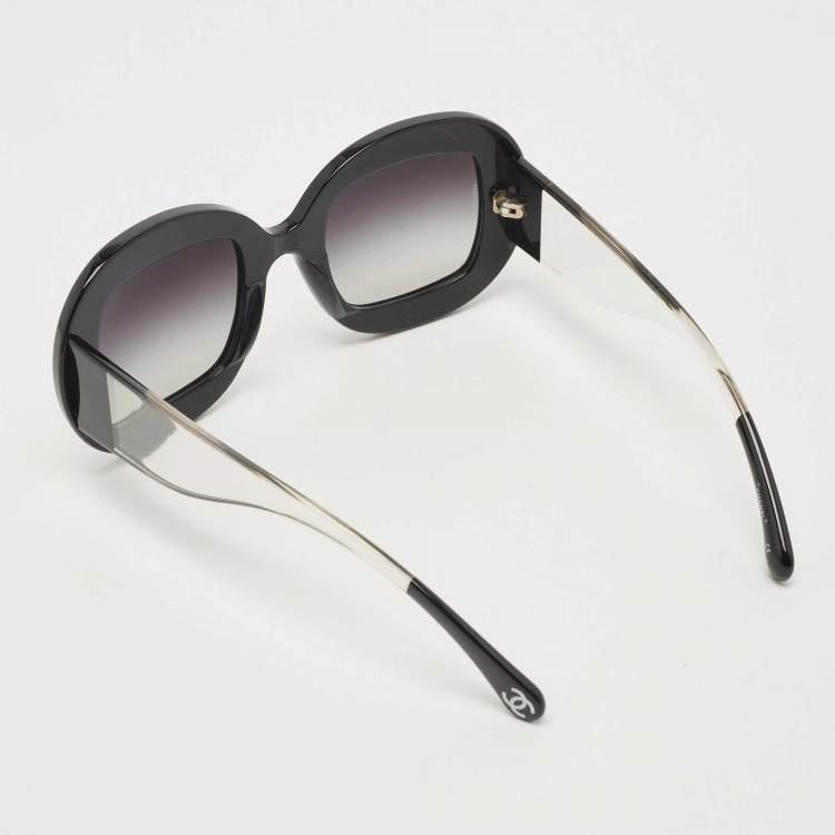 Pre Owned Chanel Black 40990 Gradient Square Sunglasses