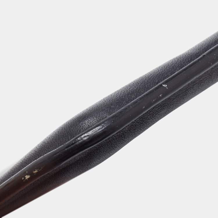 Pre Owned Chanel Black Leather Logo Ipad Mini Case