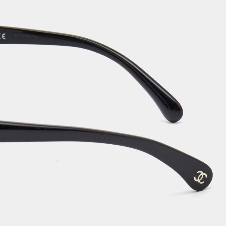 Pre Owned Chanel Black Spring Gradient Oversized Sunglasses