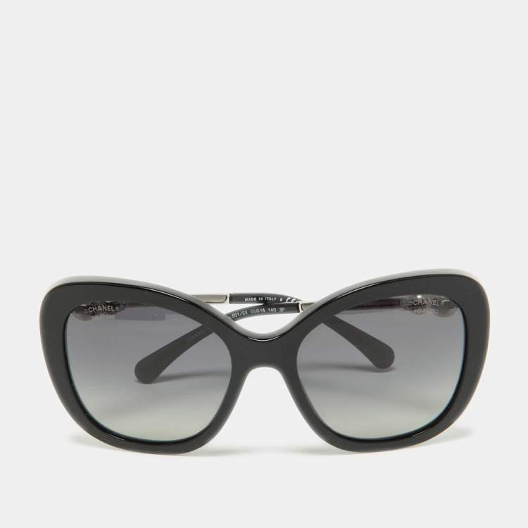 Chanel Black/Grey Gradient 5339-H Pearl Oversized Sunglasses Chanel | The  Luxury Closet