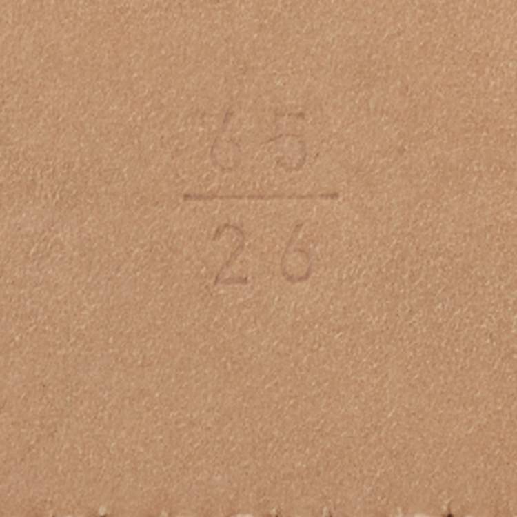 Pre Owned Chanel Black Leather CC Charm Waist Belt 65CM