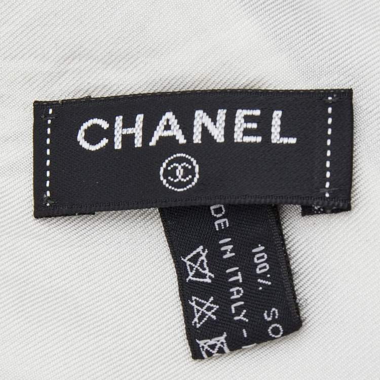 Pre Owned Chanel Multicolor Car Printed Silk Scarf