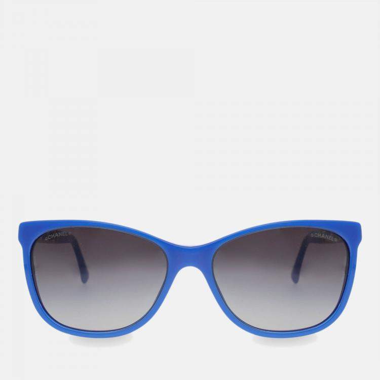 Chanel sunglasses 2024 blue frame