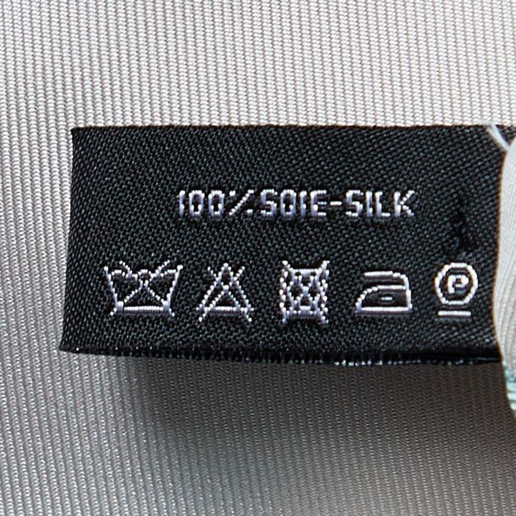 Pre Owned Chanel Cream All-over CC Print Silk Square Scarf