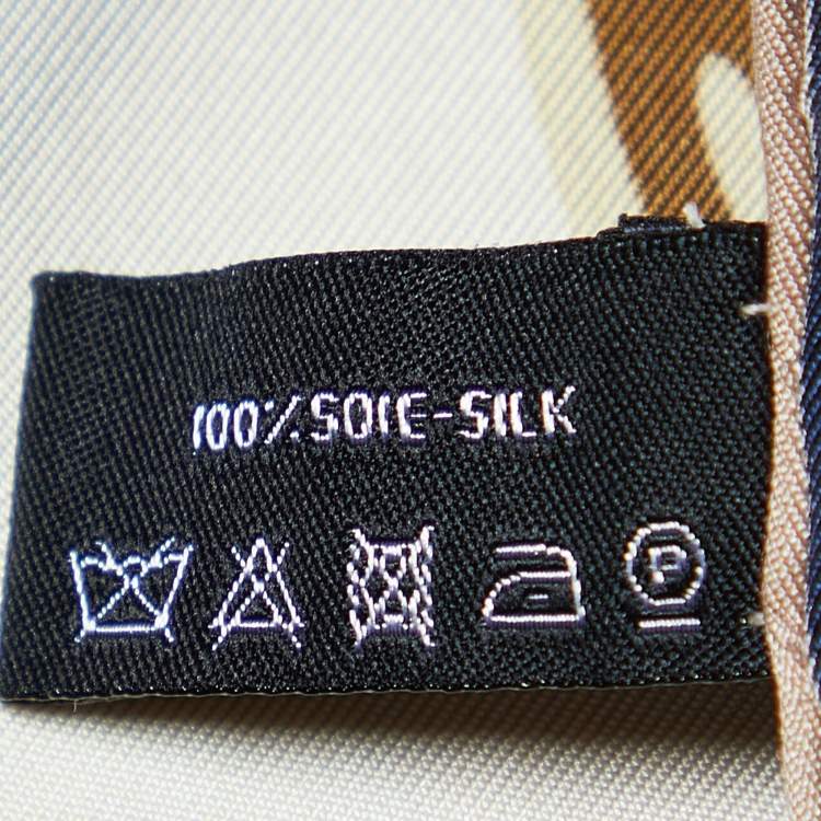 Pre Owned Chanel Multicolor Lucky Charms Print Silk Square Scarf