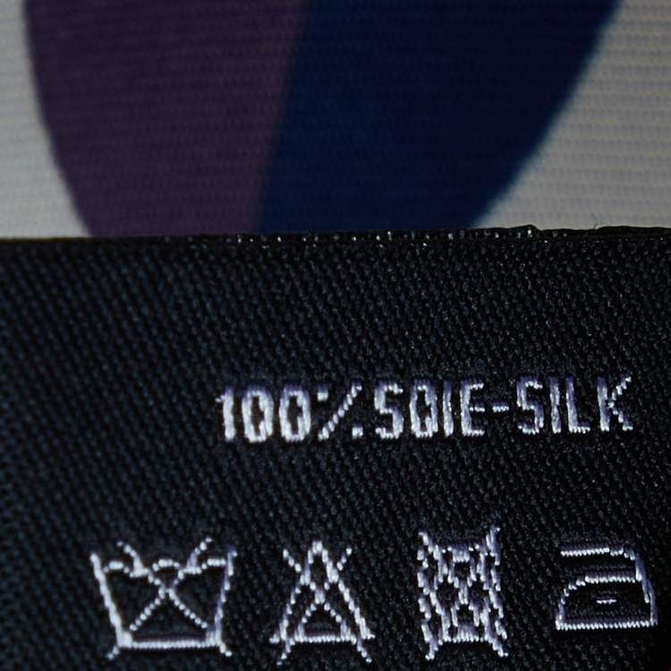 Pre Owned Chanel Multicolor Abstract Print Silk Square Scarf