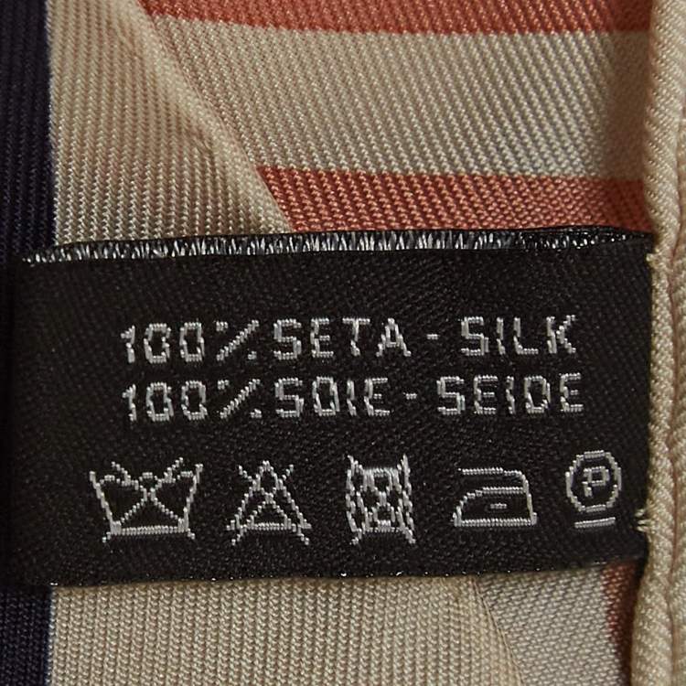 Pre Owned Chanel Cream CC Bag Print Silk square Scarf