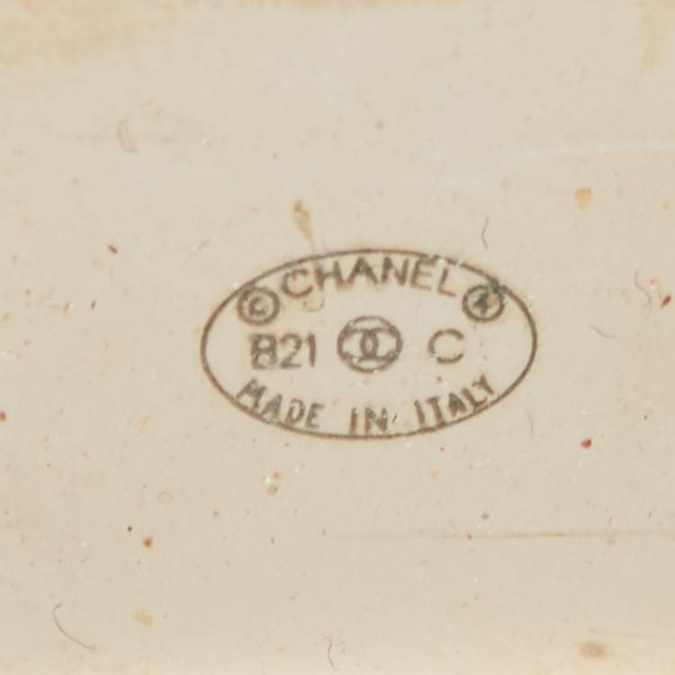 مملوكة مسبقًا Chanel Logo Crytsals Gold Tone Hair Clips