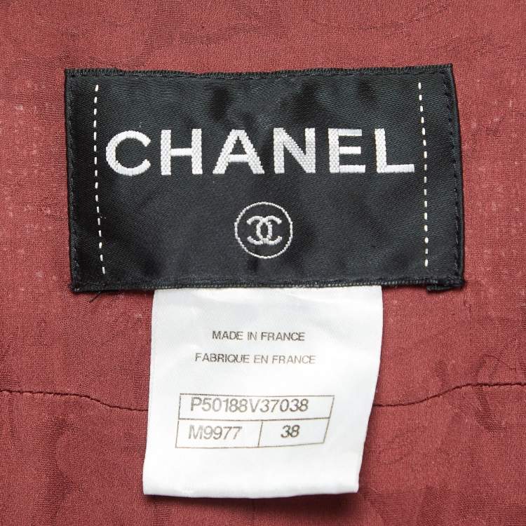 Pre Owned Chanel Pink Tweed Cara Delevingne Style Jacket M