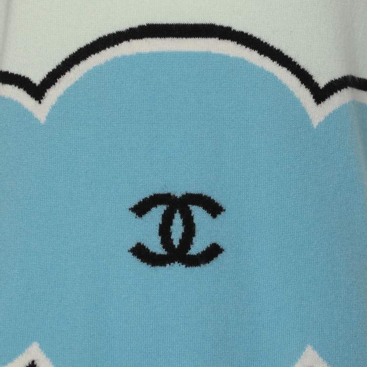 Pre Owned Chanel Multicolor Cashmere Dress M