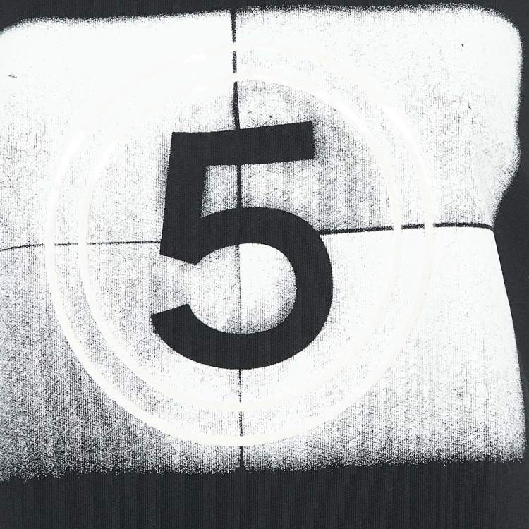 Pre Owned Chanel Black Printed Cotton Sleeveless T-Shirt M