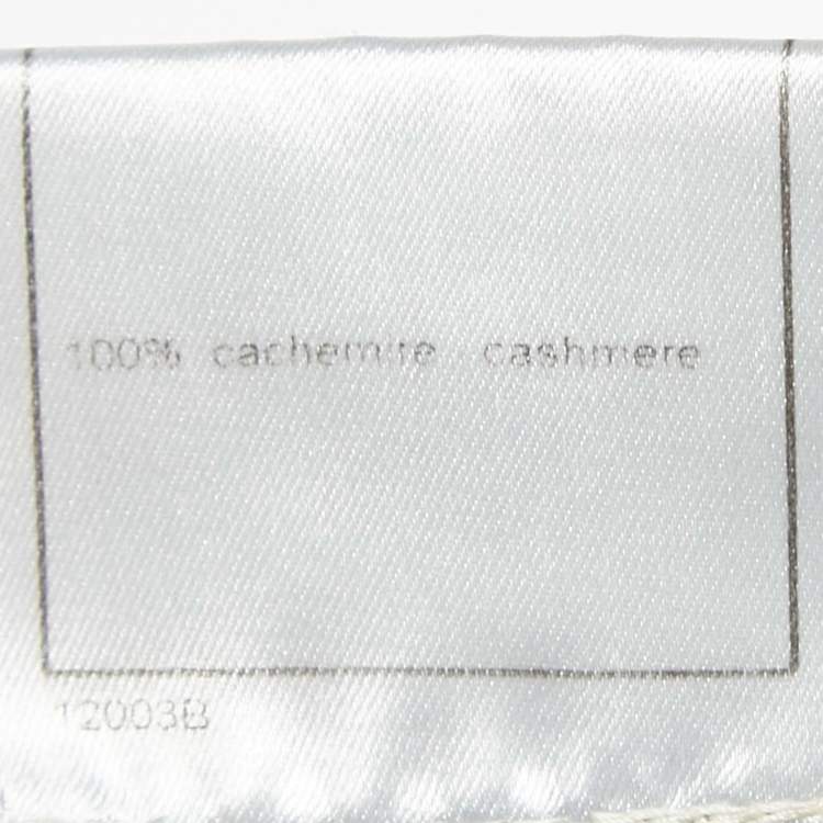 Pre Owned Chanel Pink Cashmere Logo Applique Sleeveless Sweater M