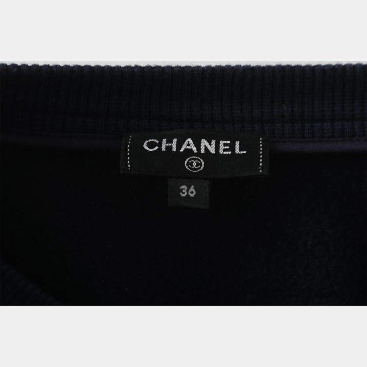 Pre Owned Chanel Navy Gabrielle Chanel Sweater S