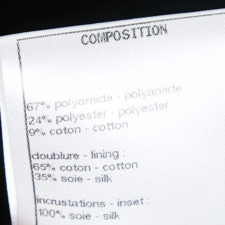 Pre Owned Chanel Black Double Breasted Tweed Oversized Blazer L