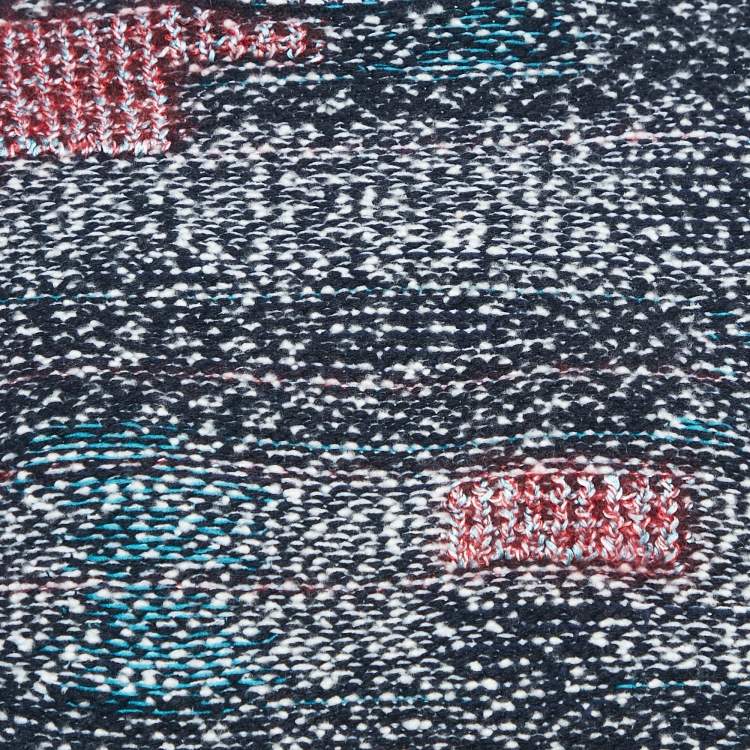 Pre Owned Chanel Multicolor Wool Blend Turtle Neck Jumper M