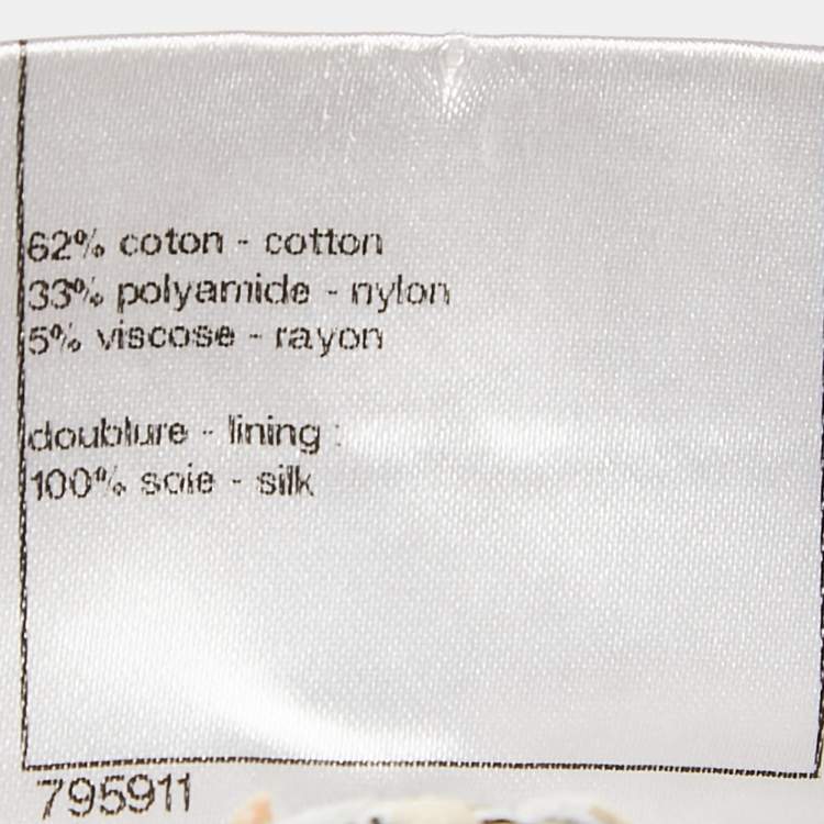 Pre Owned Chanel Multicolor Tweed Raw Edge Mini Skirt M