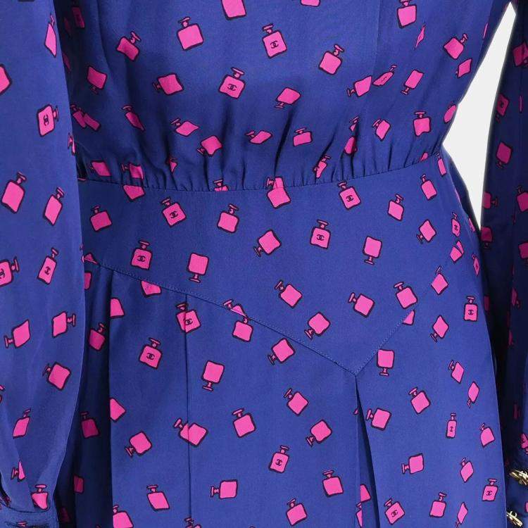 Pre Owned Chanel Navy Blue Dress  Women Size 40