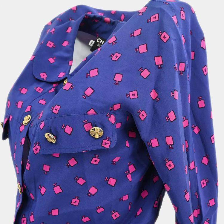 Pre Owned Chanel Navy Blue Dress  Women Size 40
