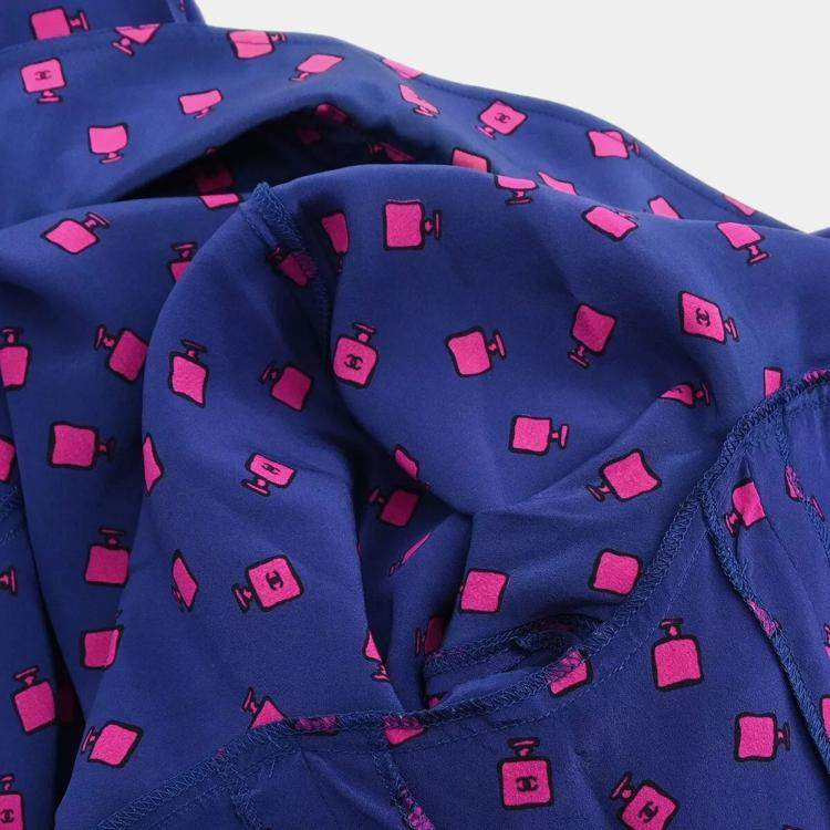 Pre Owned Chanel Navy Blue Dress  Women Size 40