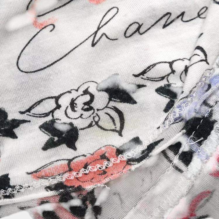 Pre Owned Chanel White T-shirt Women's Size 42