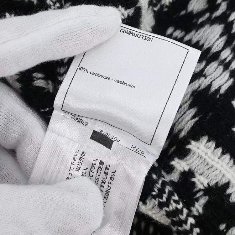 مملوكة مسبقًا Chanel Black/White Skirt Size 38