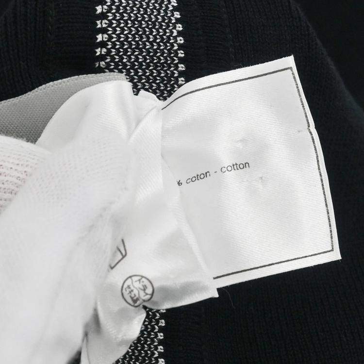 Pre Owned Chanel Black Cotton Sport Line Sleeveless Dress Women Size 38